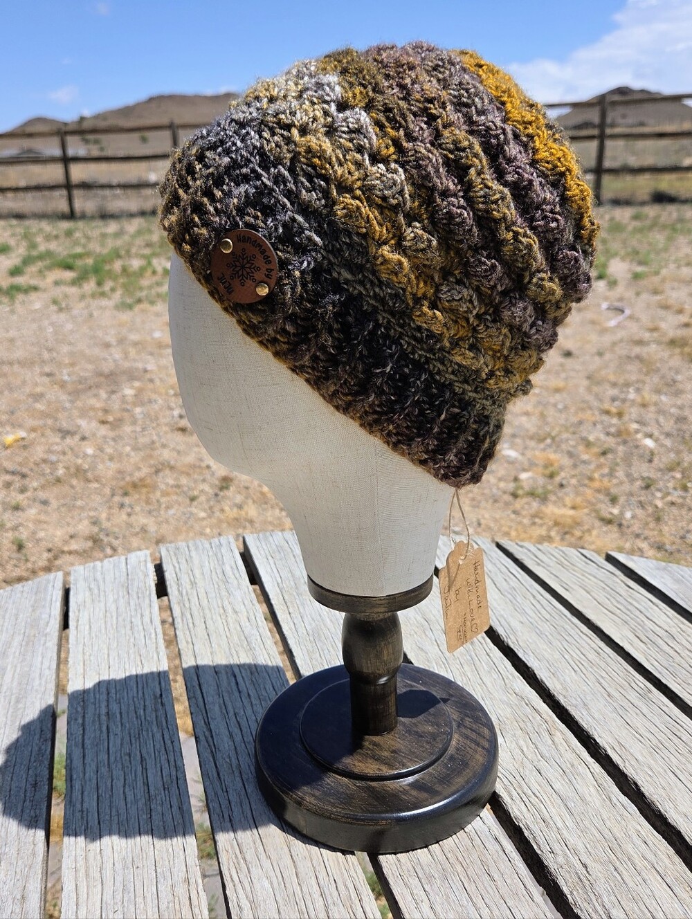 Artisan Handmade Crochet "Morroccan Spice" Cozy Unisex Slouchy Beanie Hat